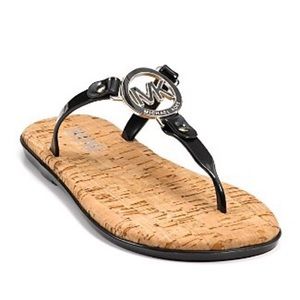 Women’s Michael Kors Black Cork Sandals